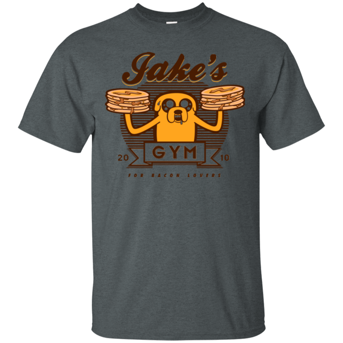 T-Shirts Dark Heather / Small Bacon lovers gym T-Shirt