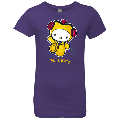 T-Shirts Purple Rush / YXS Bad Kitty Girls Premium T-Shirt