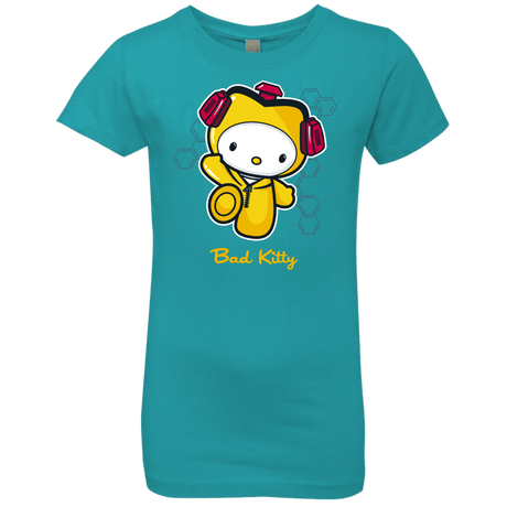 T-Shirts Tahiti Blue / YXS Bad Kitty Girls Premium T-Shirt