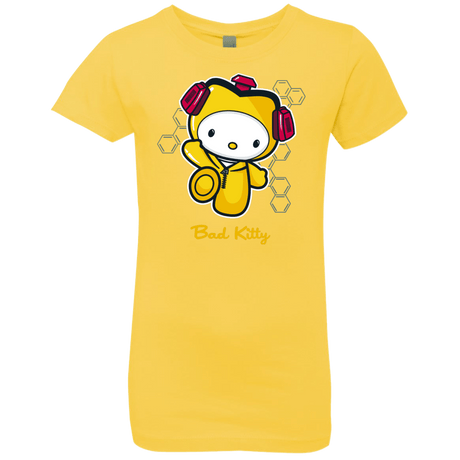 T-Shirts Vibrant Yellow / YXS Bad Kitty Girls Premium T-Shirt