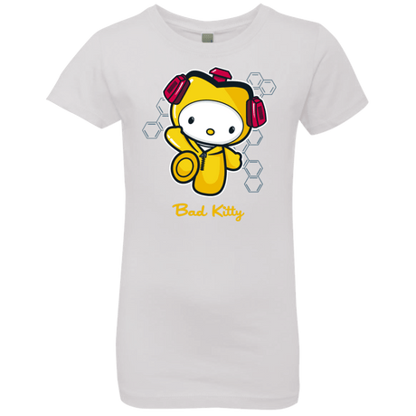 T-Shirts White / YXS Bad Kitty Girls Premium T-Shirt