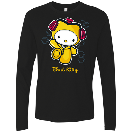 T-Shirts Black / Small Bad Kitty Men's Premium Long Sleeve