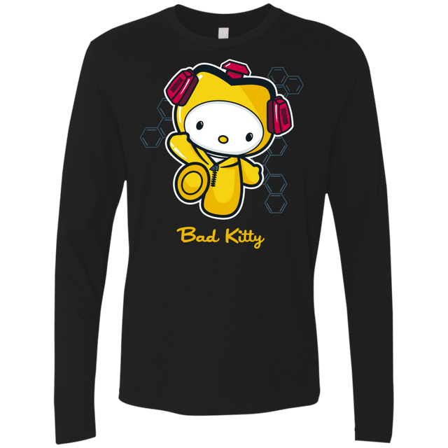 T-Shirts Black / Small Bad Kitty Men's Premium Long Sleeve