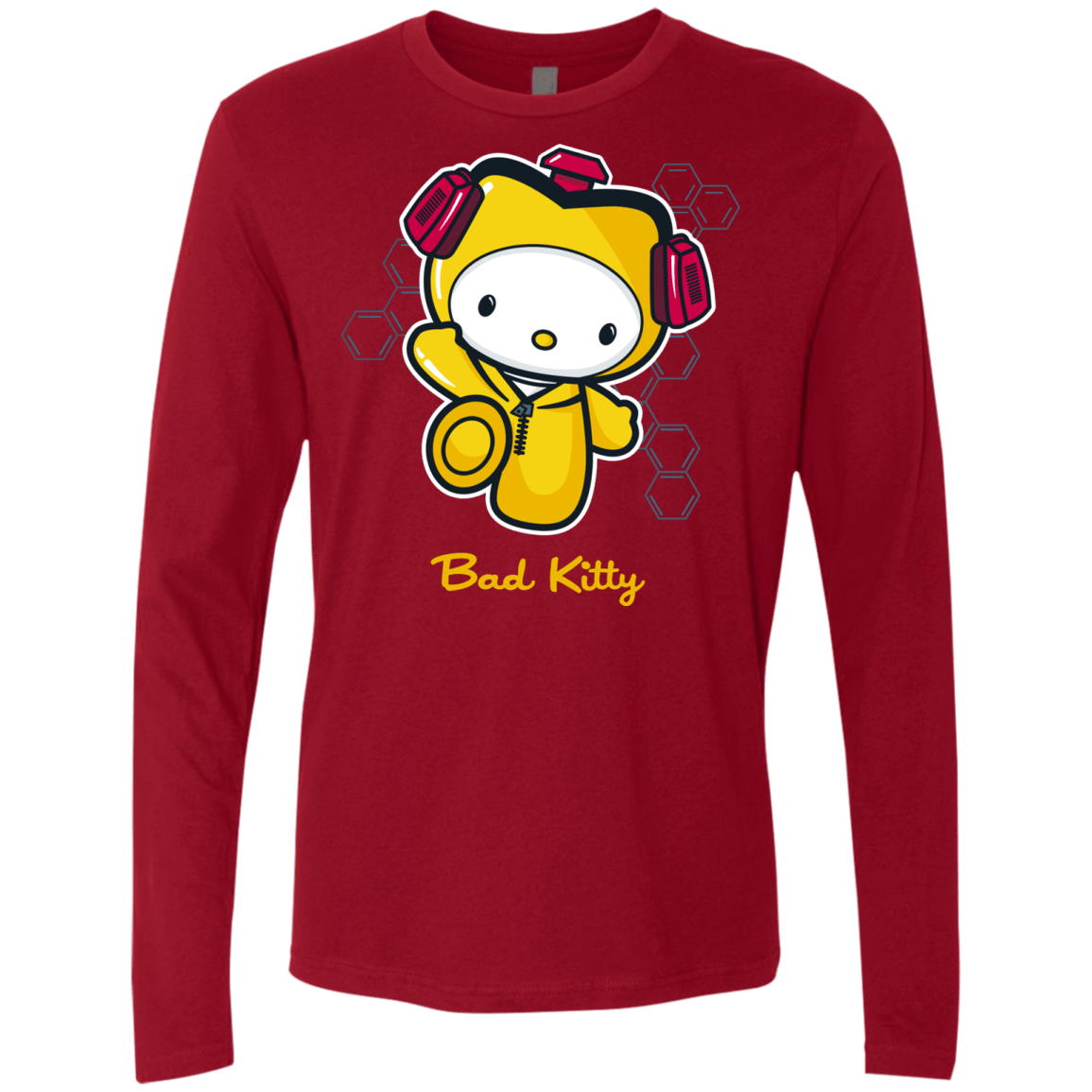 T-Shirts Cardinal / Small Bad Kitty Men's Premium Long Sleeve