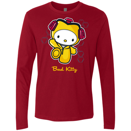 T-Shirts Cardinal / Small Bad Kitty Men's Premium Long Sleeve