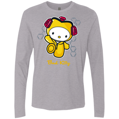 T-Shirts Heather Grey / Small Bad Kitty Men's Premium Long Sleeve