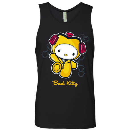 T-Shirts Black / Small Bad Kitty Men's Premium Tank Top