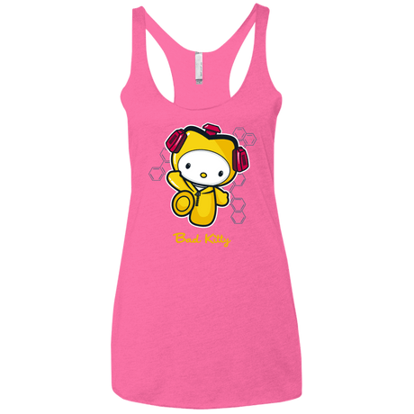 T-Shirts Vintage Pink / X-Small Bad Kitty Women's Triblend Racerback Tank