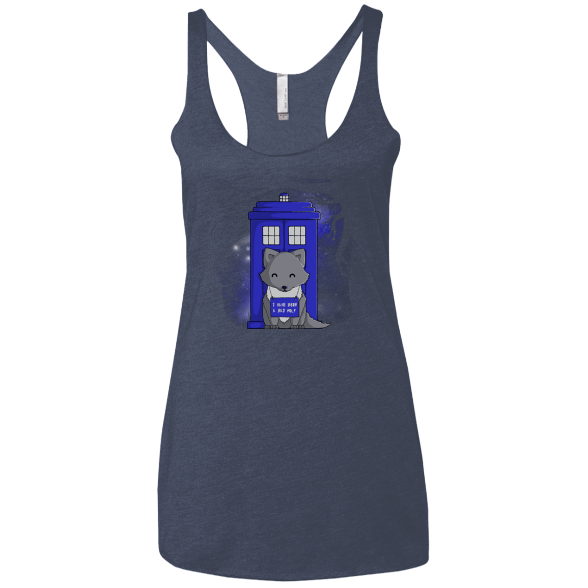 T-Shirts Vintage Navy / X-Small Bad Wolf Women's Triblend Racerback Tank