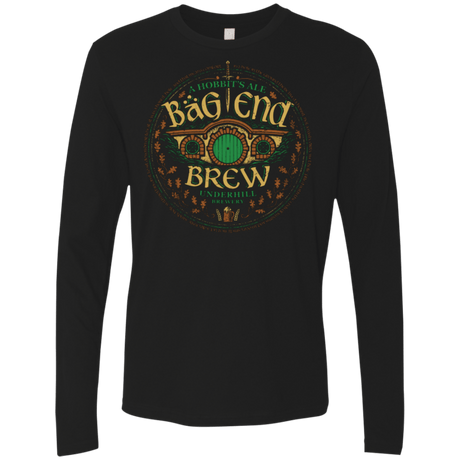 T-Shirts Black / Small Bag End Brew Men's Premium Long Sleeve