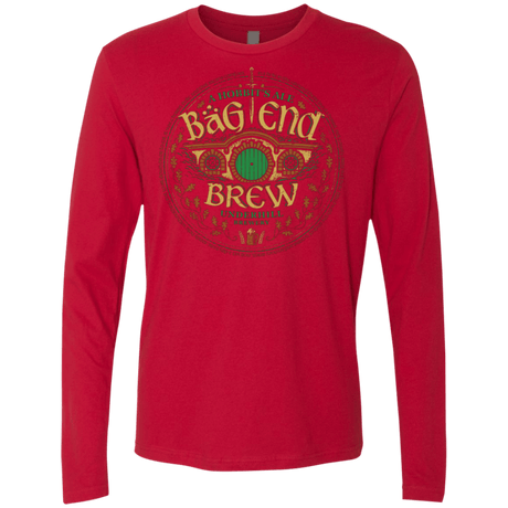T-Shirts Red / Small Bag End Brew Men's Premium Long Sleeve