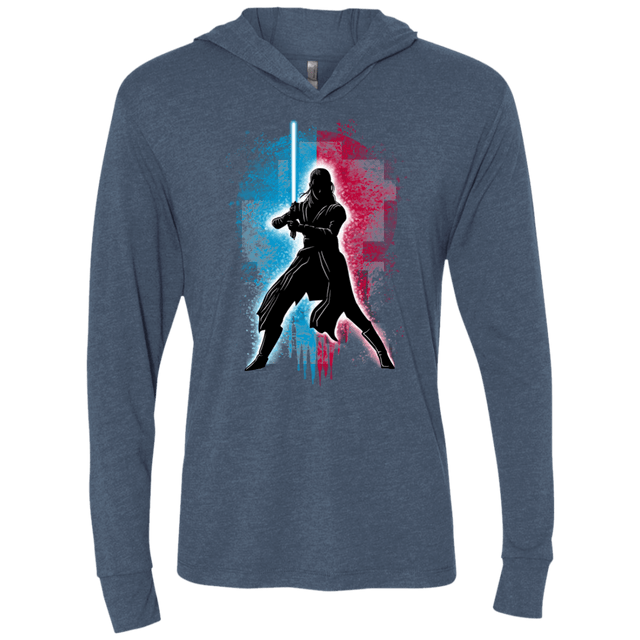 T-Shirts Indigo / X-Small Balance Knight Triblend Long Sleeve Hoodie Tee