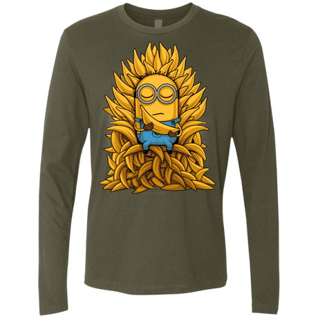 T-Shirts Military Green / Small Banana Throne Men's Premium Long Sleeve
