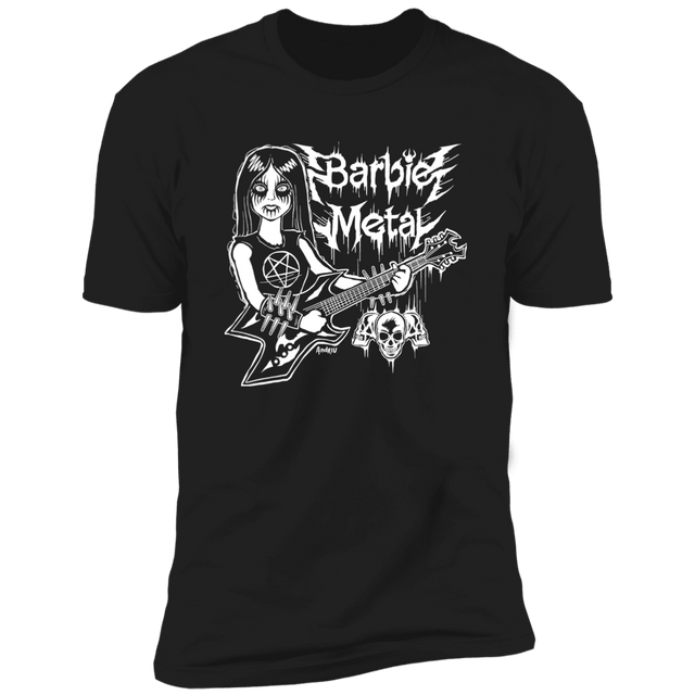 T-Shirts Black / X-Small Barbie Metal Men's Premium T-Shirt