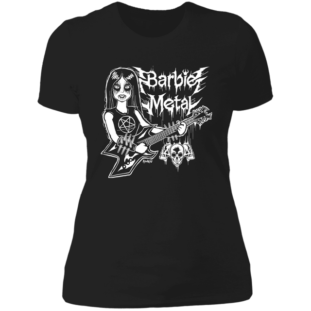 T-Shirts Black / X-Small Barbie Metal Women's Premium T-Shirt