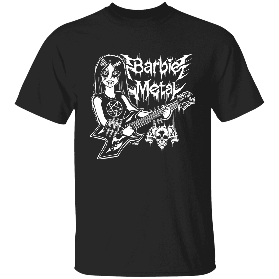 T-Shirts Black / YXS Barbie Metal Youth T-Shirt