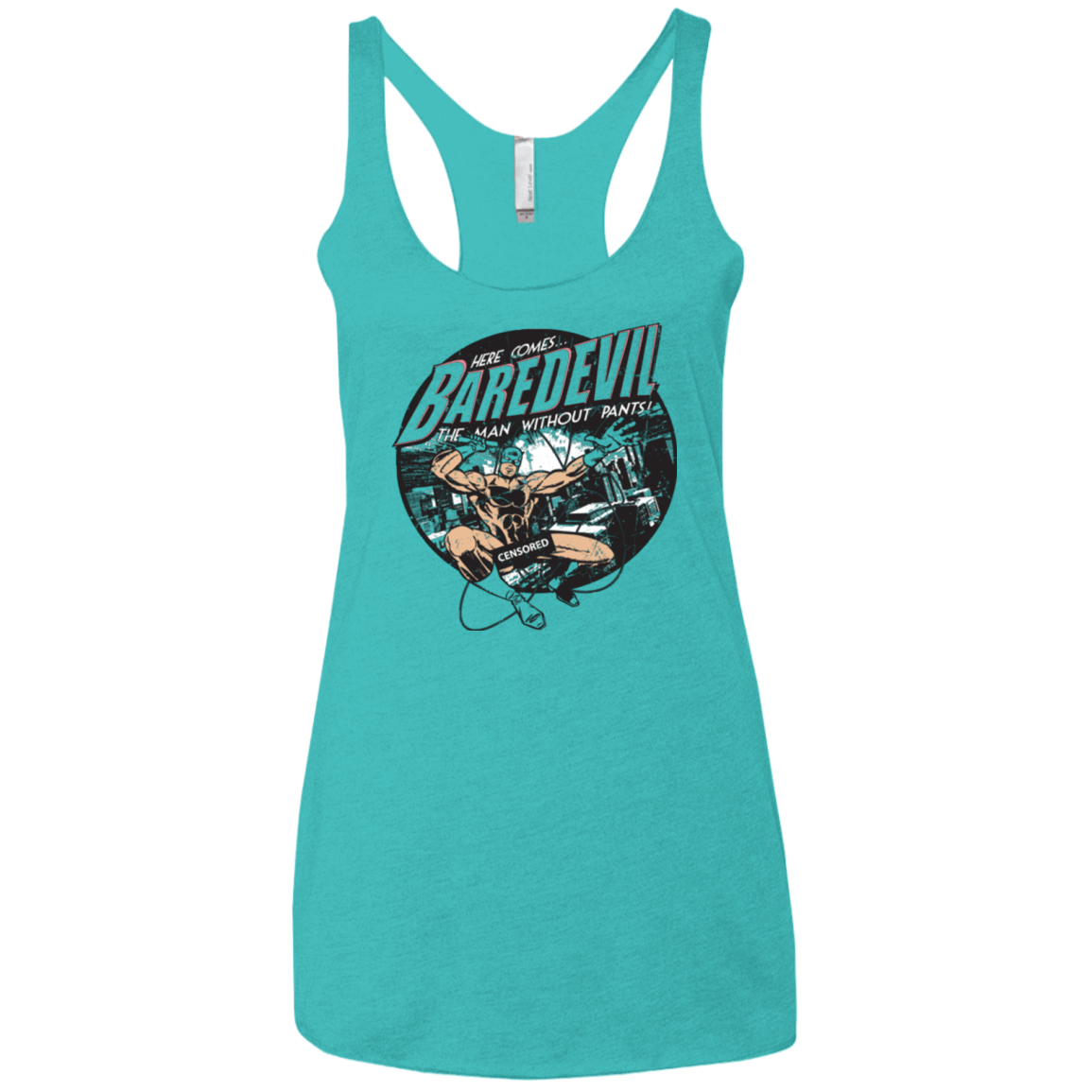 T-Shirts Tahiti Blue / X-Small Baredevil Women's Triblend Racerback Tank