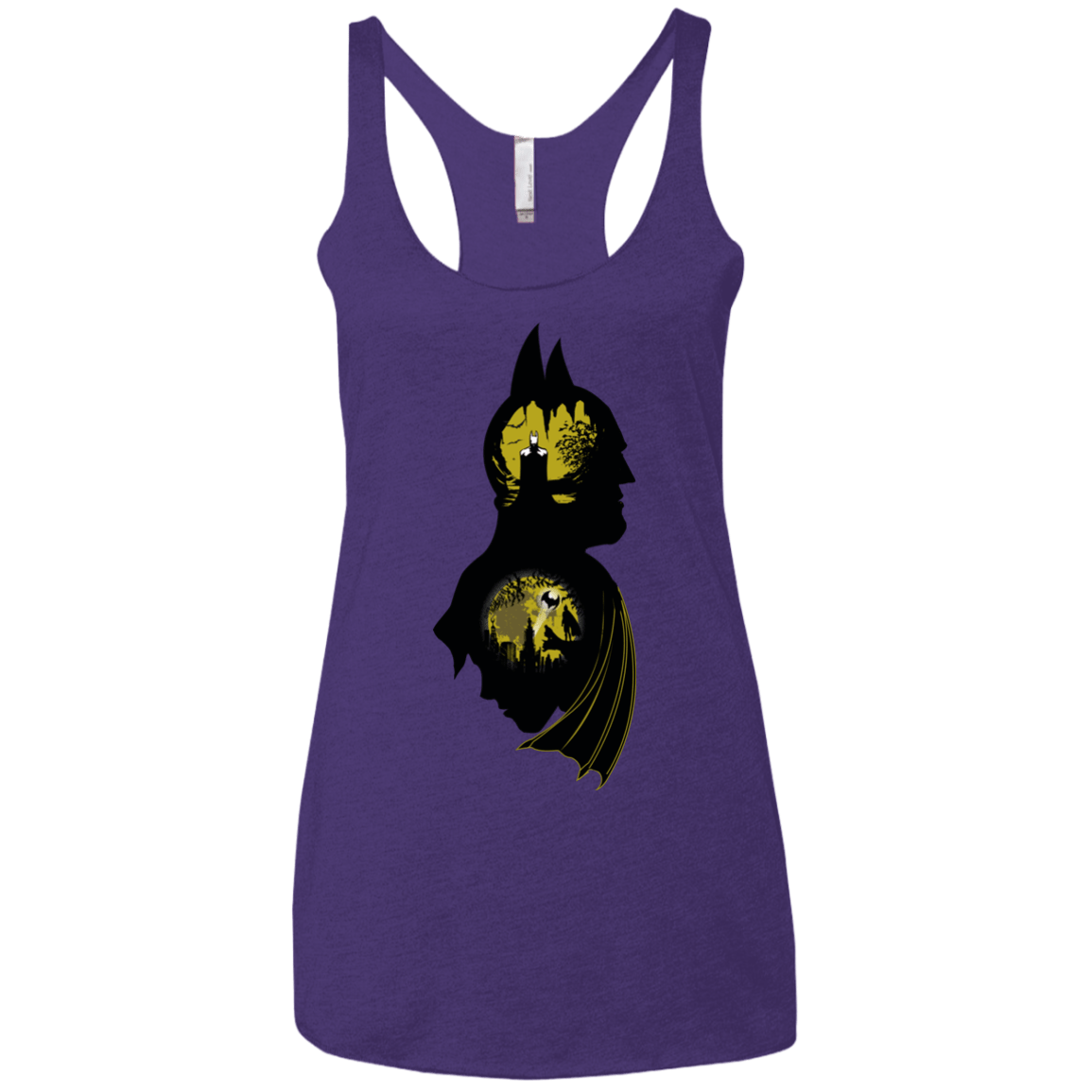 T-Shirts Purple / X-Small Bat Detective Women's Triblend Racerback Tank