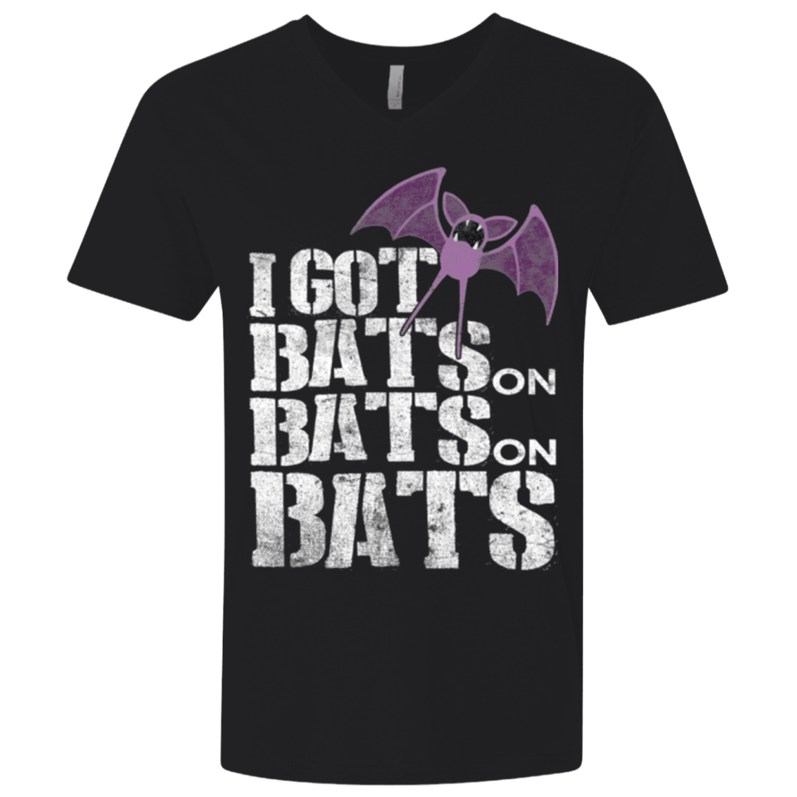 T-Shirts Black / X-Small Bats on Bats on Bats Men's Premium V-Neck