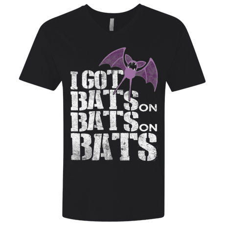 T-Shirts Black / X-Small Bats on Bats on Bats Men's Premium V-Neck