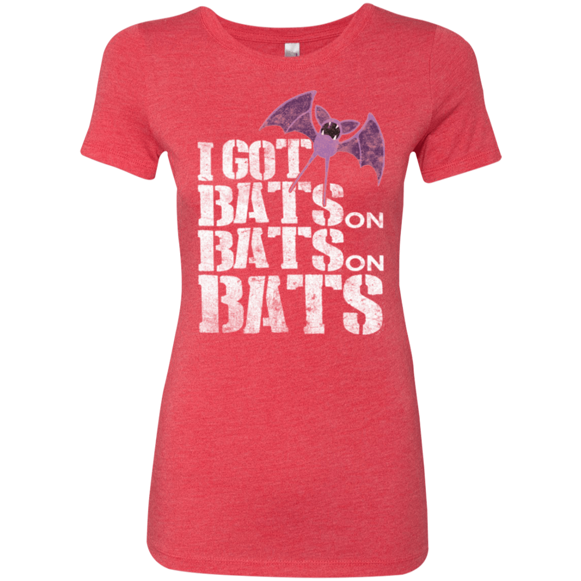 T-Shirts Vintage Red / Small Bats on Bats on Bats Women's Triblend T-Shirt