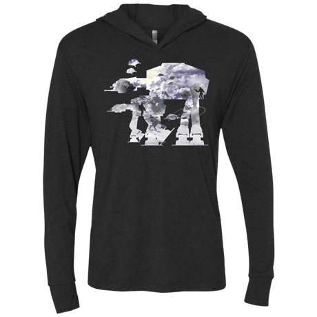 T-Shirts Vintage Black / X-Small Battle at Echo Triblend Long Sleeve Hoodie Tee