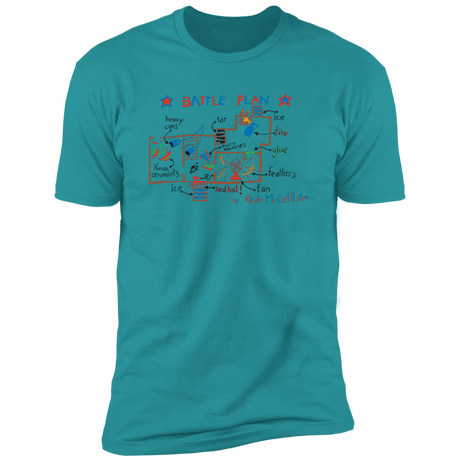 T-Shirts Tahiti Blue / S Battle Plan Men's Premium T-Shirt