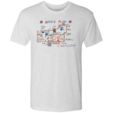 T-Shirts Heather White / S Battle Plan Men's Triblend T-Shirt