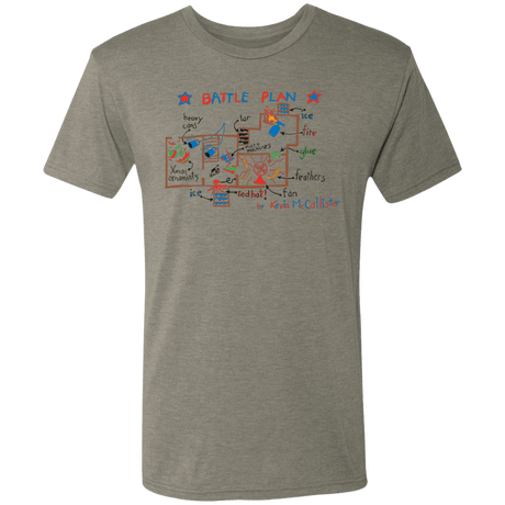 T-Shirts Venetian Grey / S Battle Plan Men's Triblend T-Shirt