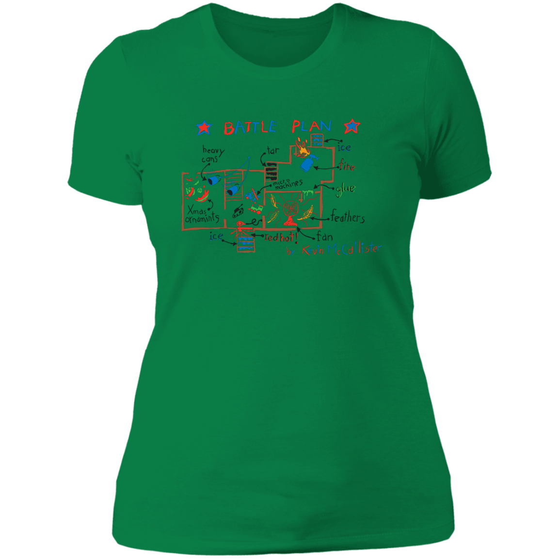 T-Shirts Kelly Green / S Battle Plan Women's Premium T-Shirt