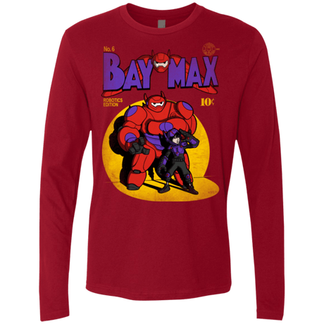 T-Shirts Cardinal / Small Baymax Number 9 Men's Premium Long Sleeve