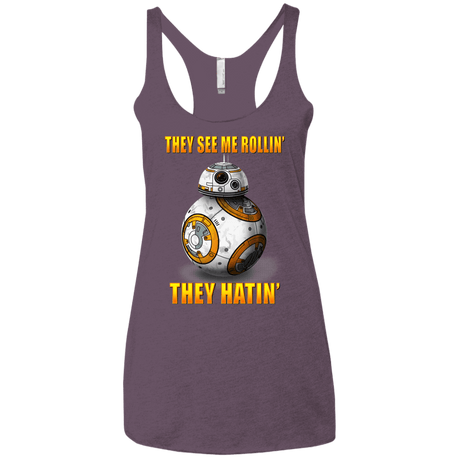 T-Shirts Vintage Purple / X-Small BB8TSMR Women's Triblend Racerback Tank