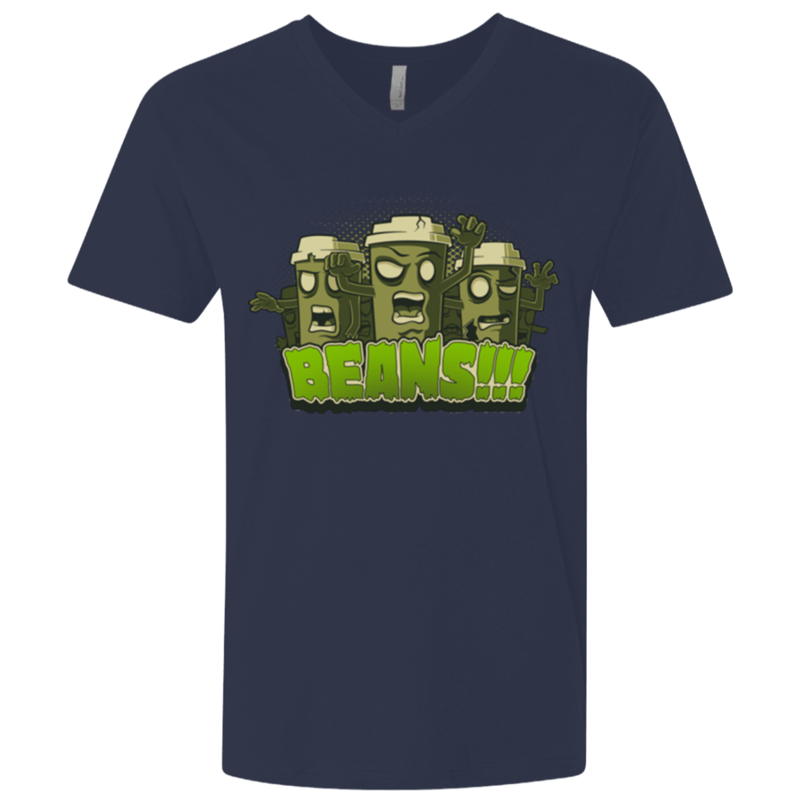 T-Shirts Midnight Navy / X-Small Beans Men's Premium V-Neck