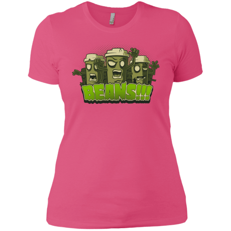 T-Shirts Hot Pink / X-Small Beans Women's Premium T-Shirt