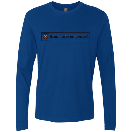 T-Shirts Royal / Small Beast Mode Activated Men's Premium Long Sleeve