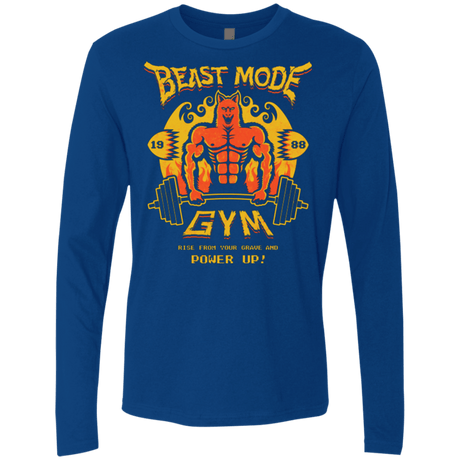 T-Shirts Royal / Small Beast Mode Gym Men's Premium Long Sleeve