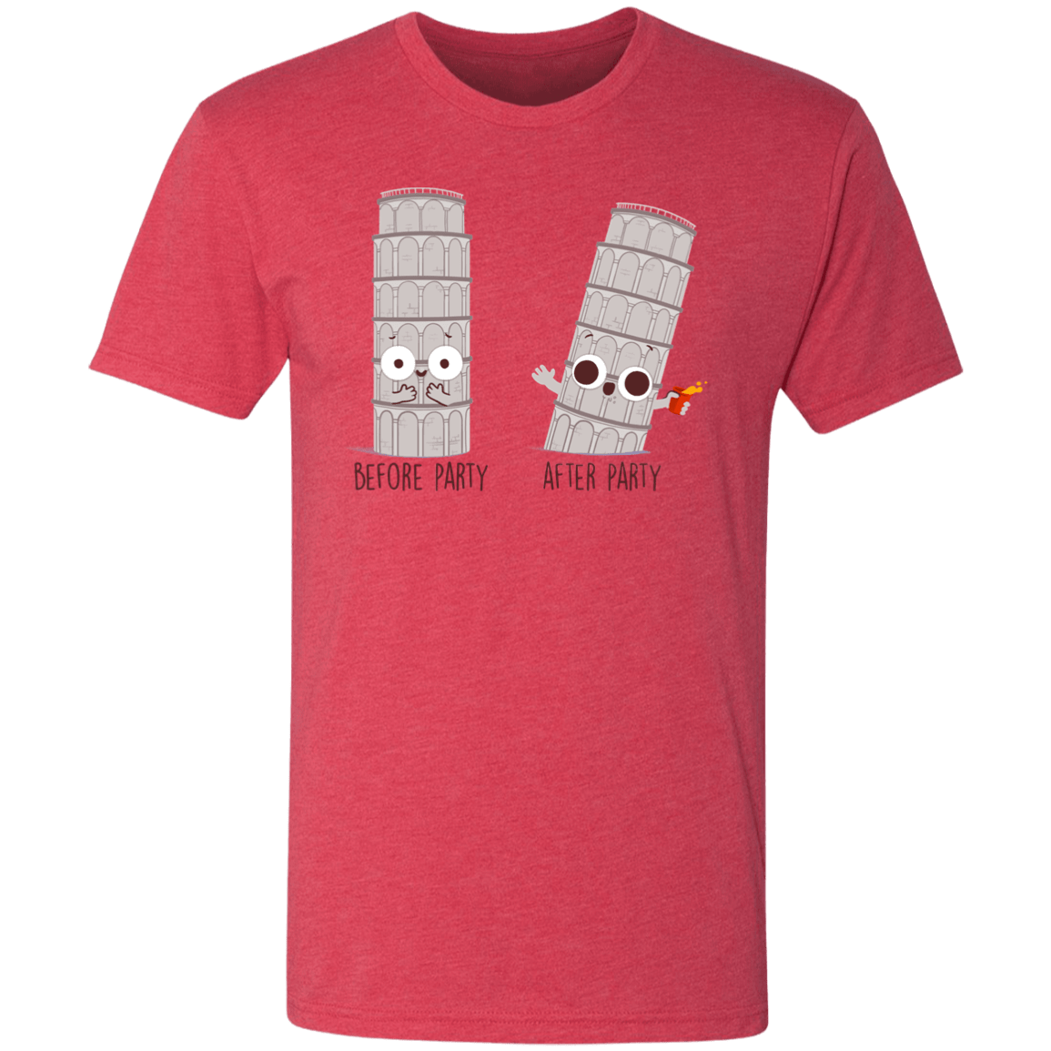 T-Shirts Vintage Red / S Before and After Party Men's Triblend T-Shirt