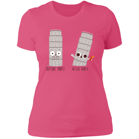 T-Shirts Hot Pink / S Before and After Party Women's Premium T-Shirt