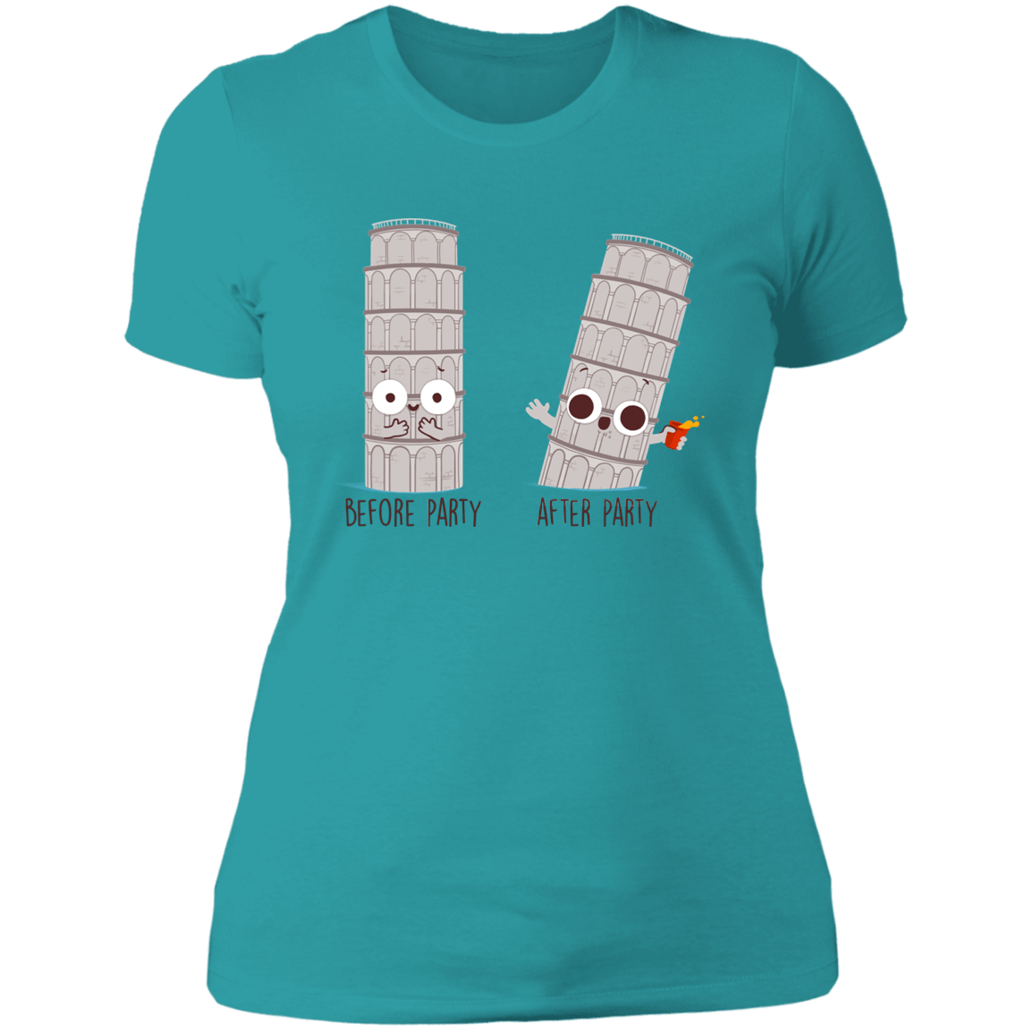 T-Shirts Tahiti Blue / S Before and After Party Women's Premium T-Shirt