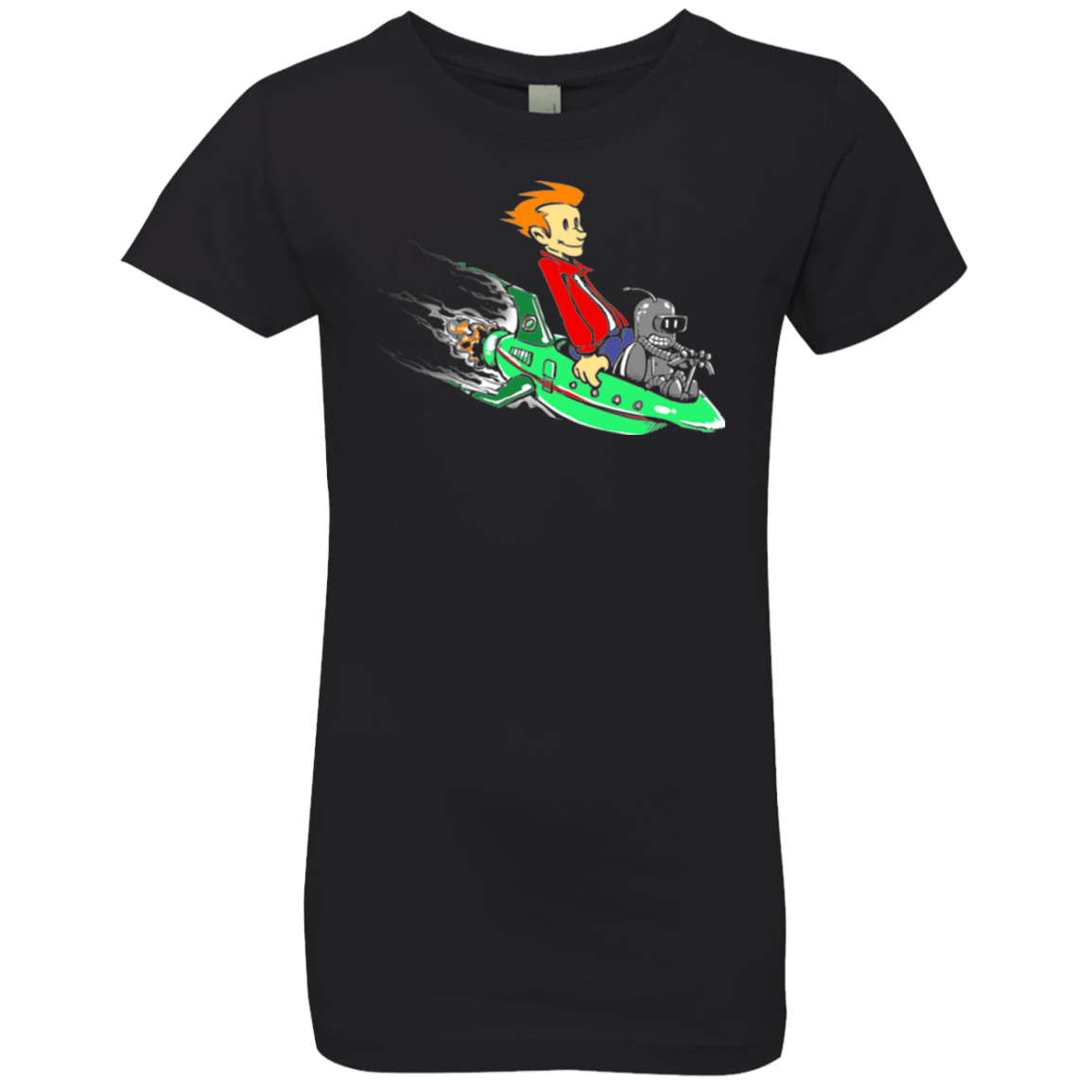 T-Shirts Black / YXS Bender and Fry Girls Premium T-Shirt