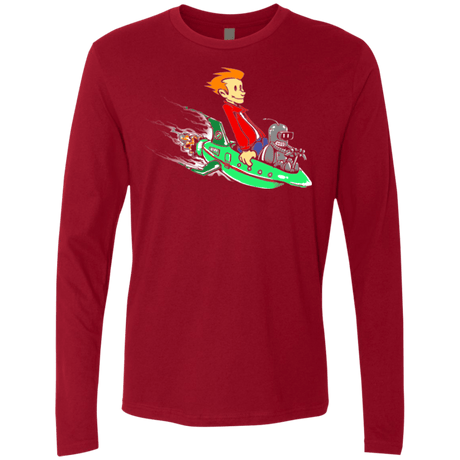 T-Shirts Cardinal / Small Bender and Fry Men's Premium Long Sleeve