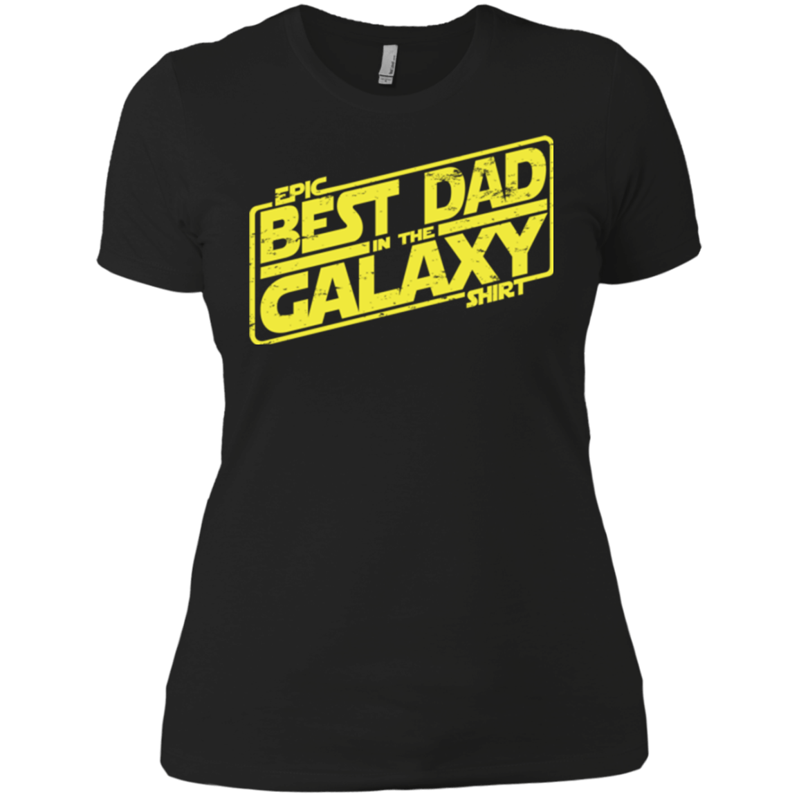 T-Shirts Black / X-Small Best Dad in the Galaxy Women's Premium T-Shirt