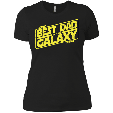 T-Shirts Black / X-Small Best Dad in the Galaxy Women's Premium T-Shirt