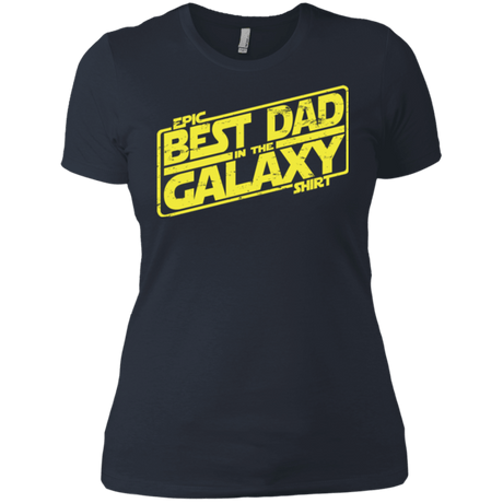 T-Shirts Indigo / X-Small Best Dad in the Galaxy Women's Premium T-Shirt