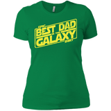T-Shirts Kelly Green / X-Small Best Dad in the Galaxy Women's Premium T-Shirt