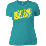 T-Shirts Tahiti Blue / X-Small Best Dad in the Galaxy Women's Premium T-Shirt