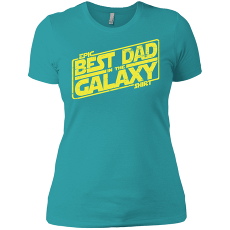 T-Shirts Tahiti Blue / X-Small Best Dad in the Galaxy Women's Premium T-Shirt