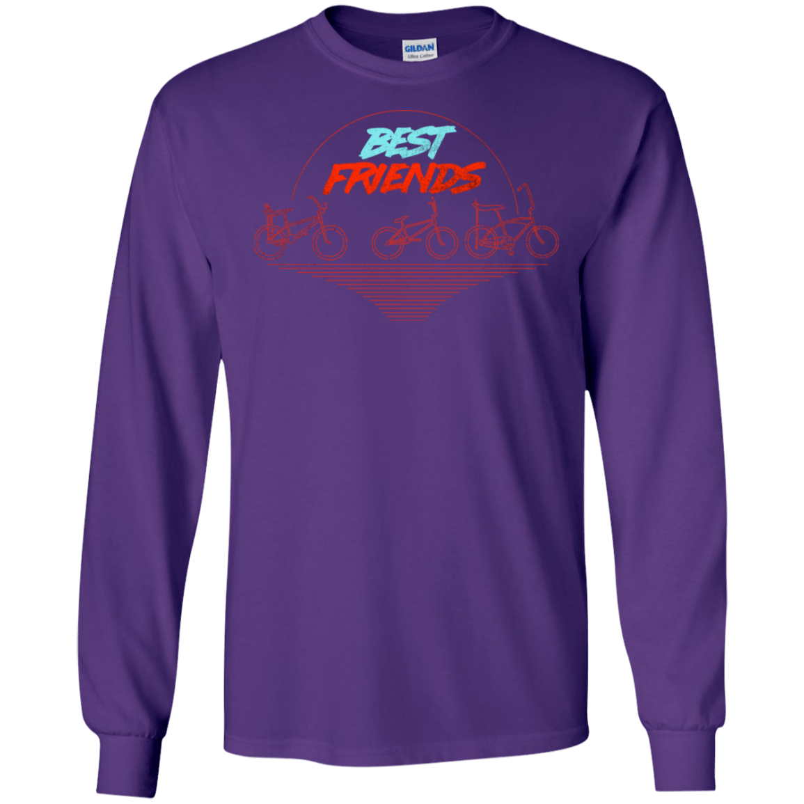 T-Shirts Purple / S Best Friends Men's Long Sleeve T-Shirt