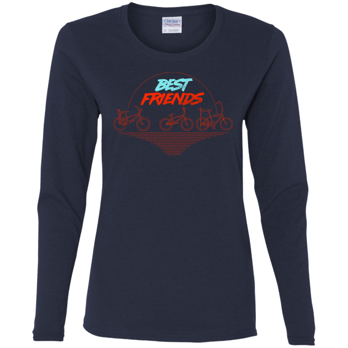 T-Shirts Navy / S Best Friends Women's Long Sleeve T-Shirt