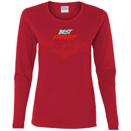 T-Shirts Red / S Best Friends Women's Long Sleeve T-Shirt